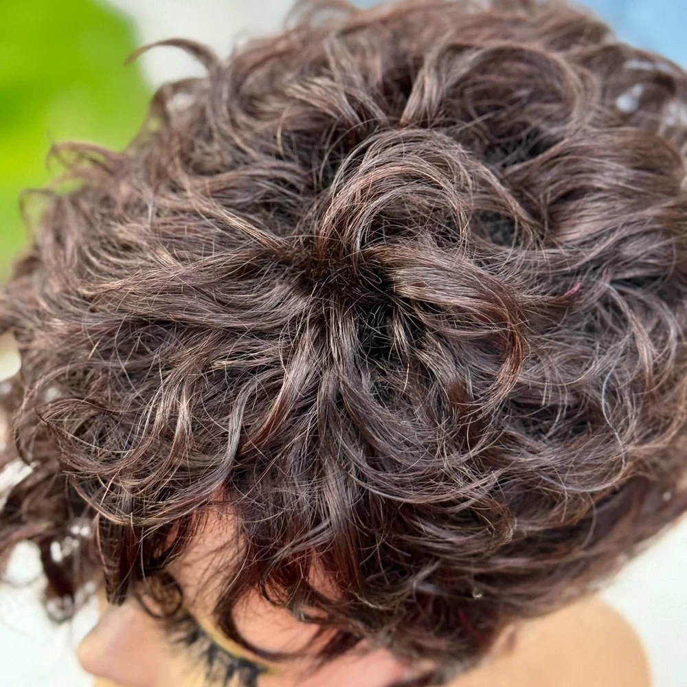 Short Curly Pixie Wig in Dark Brown - Women Hair - Picture 11 of 15